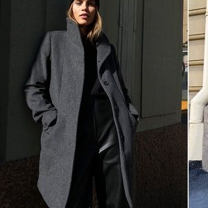 Aritzia wool and cashmere coat